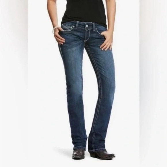 ARIAT Real Dresden Mid Rise Straight Jeans Size 27 - Picture 1 of 9